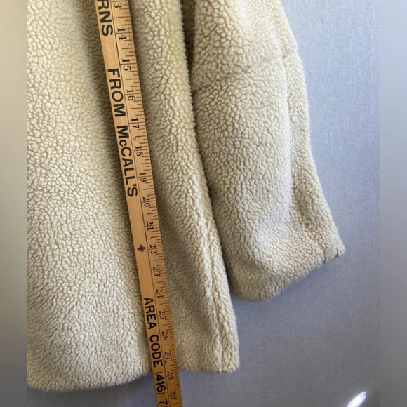 Rusty Sherpa  Fleece oversized open blazer jacket Sz L - Picture 10 of 10